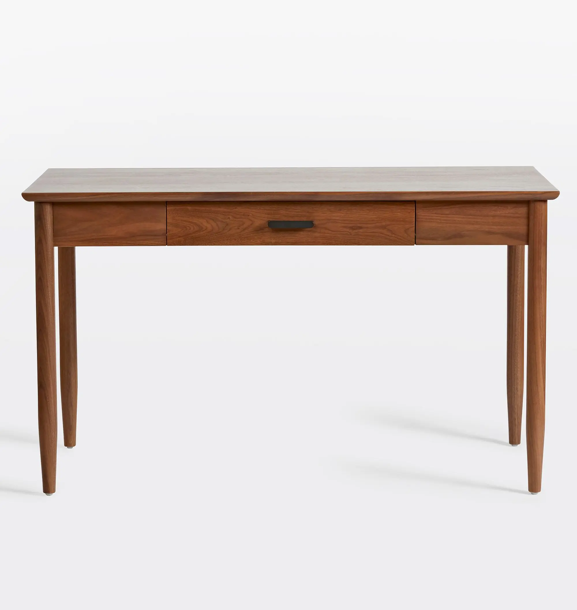 100% Premium Danish Mid century  Shaw Walnut Desk With rich Wooden Grain Texture