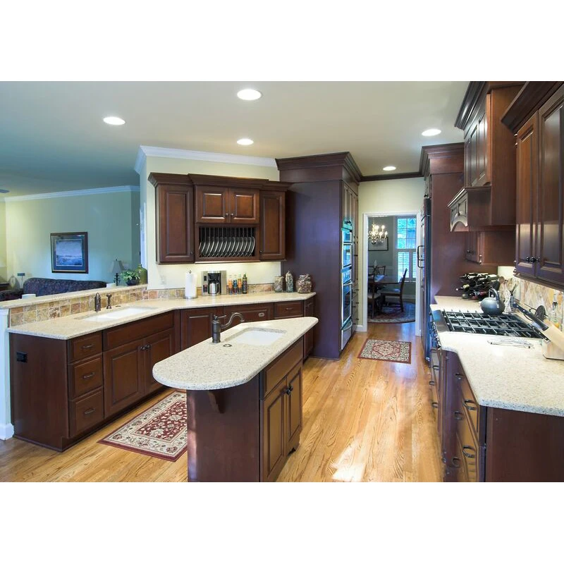 Classic ready built laminated plywood film furniture kitchen cabinet