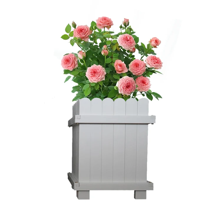Charming Plastic Foaming Pvc Raw Material Stability and Strong Modern PVC Garden Planter Box Raised Garden Bed