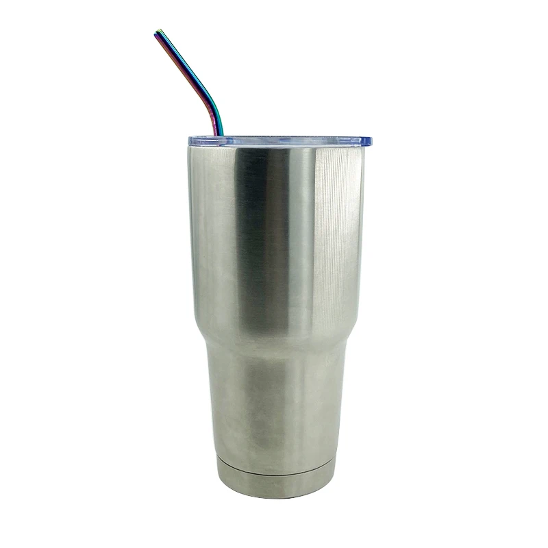 With Leakproof Lid and straw vacuum insulated Large Travel 30oz Multicolor stock Vacuum Insulated Tumbler Coffee Cup