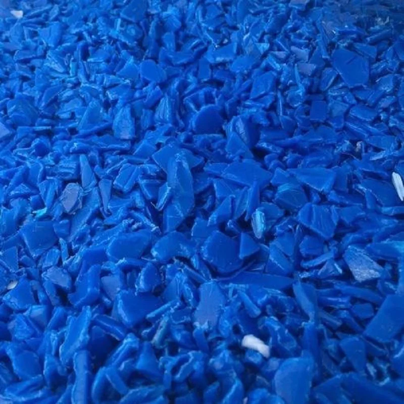 Cheap Price Regrind In stock clean Recycled HDPE blue drum plastic scraps/hdpe milk bottle scrap
