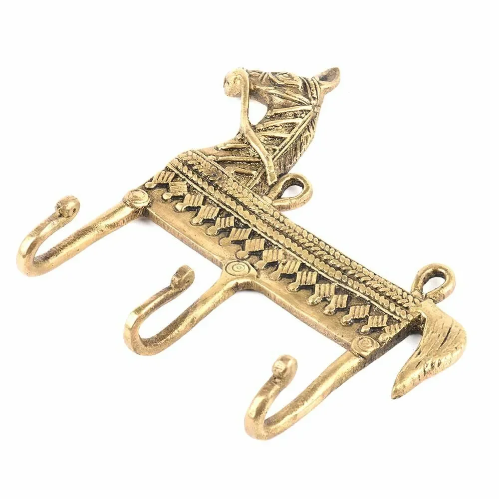 Horse Shaped Design Handmade Wall Hook For Luxury Home Hotel Decoration Use Brass Hook