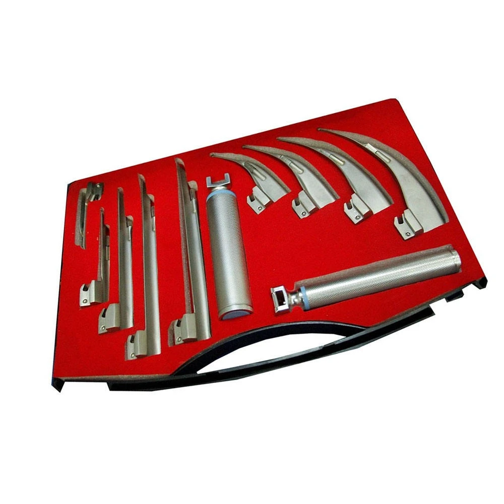 High Quality Mac And Miller Laryngoscope Set diagnose of Throat High Quality Surgical Instrument Stainless Steel surgery kit