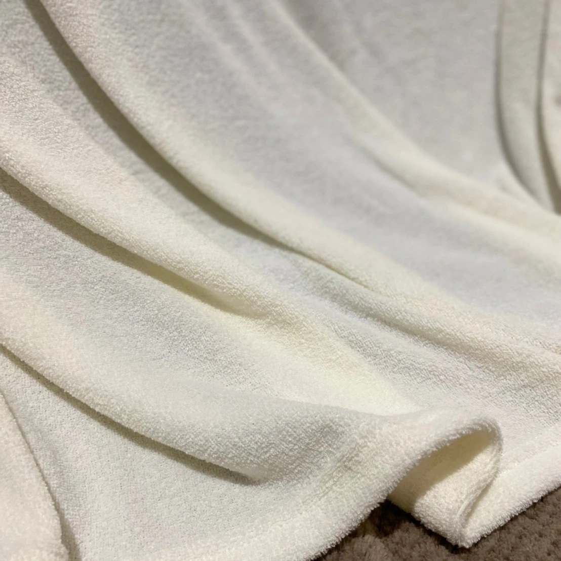 High Quality Terry Fabric Single and Two Face For Garment Slippers Lining Blanket Bathrobe Towel Thailand Textile