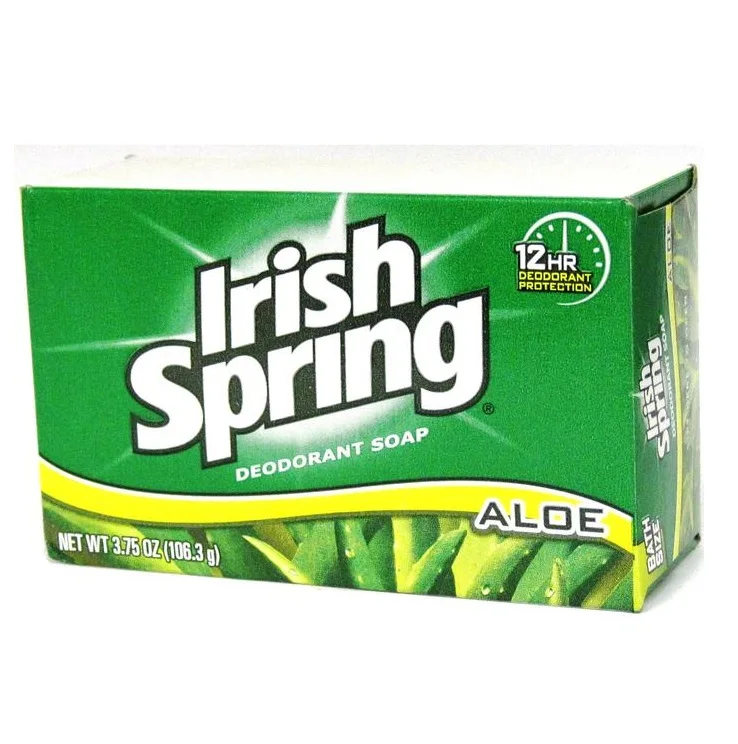 High Quality Irish Spring Aloe Bar Soap 3.75 Oz-pack of 20 Bars