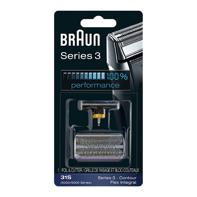 Series 3 Electric Shaver Replacement Foil Cartridge, Compatible With Series 3 , 31S, Silver