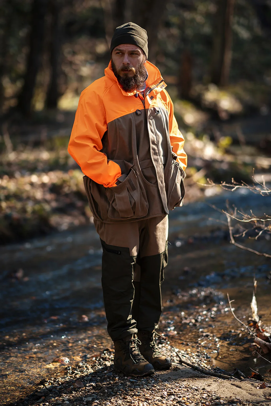 Охотничья куртка износостойкая Полиэстеровая и хлопчатобумажная ткань водонепроницаемый дышащий ПТФЭ мембрана теплоизоляция внутренний слой