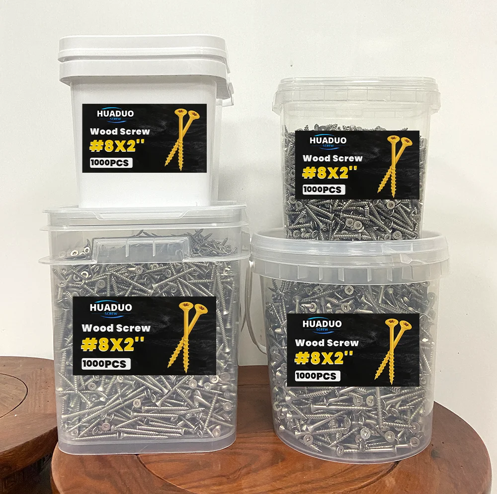 Customized #8*2-1/2 Coarse Thread Washer Head Pocket Hole Wood Screws With Lu Rust Treasure Torx Head Tapping Drive Screws