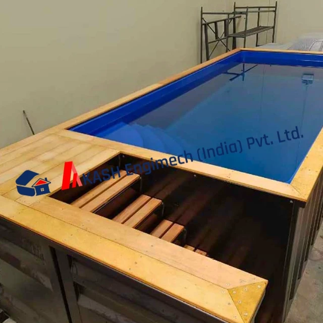 Swimming pools are above-ground pools and underground pools
