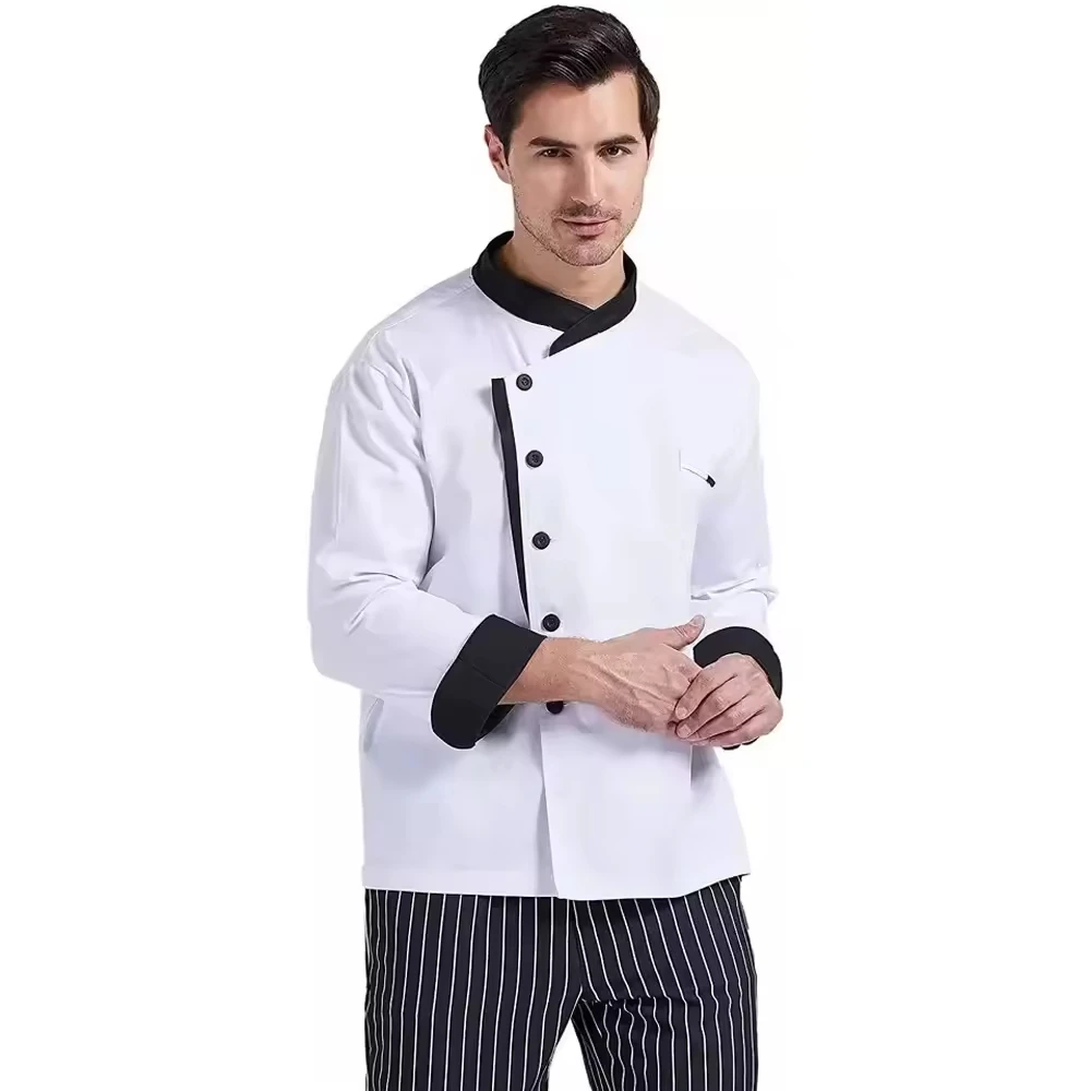 Custom Short Waiter Chef Clothes Coat Restaurant Bar Hotel Chef Uniform for Unisex Hotel Chef Jacket