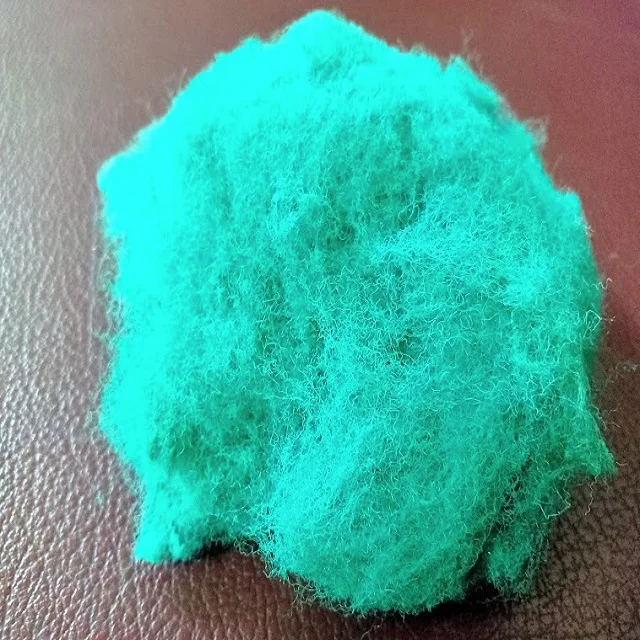 Высококачественное Полиэфирное штапельное волокно 20D SD зеленое Полиэфирное штапельное волокно класса А от производителя Vikohasan и синтетическое волокно