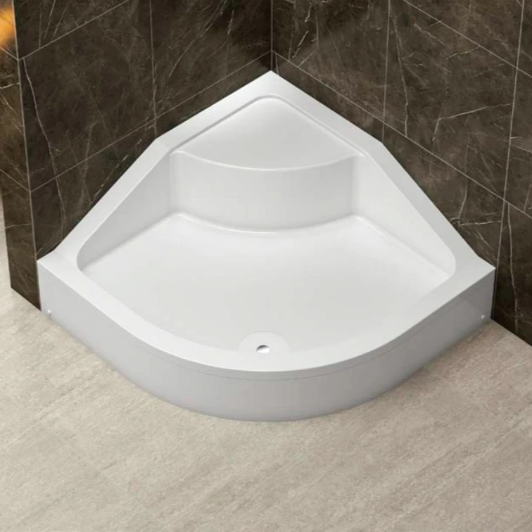 Shower Tray High Quality and Design Acrylic Deep Monoblock Popular Sitting Shower Tray for Bathroom | BAT-TO