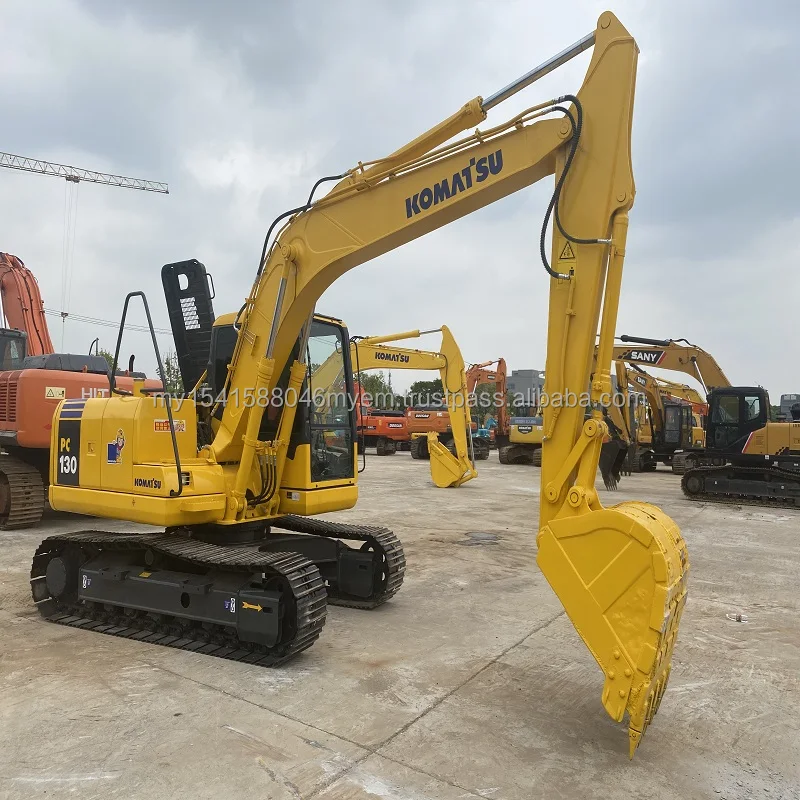 Used excavators Japan original Komatsu PC130-7 Crawler Excavator For Sale construction equipment earth-moving machines pc130