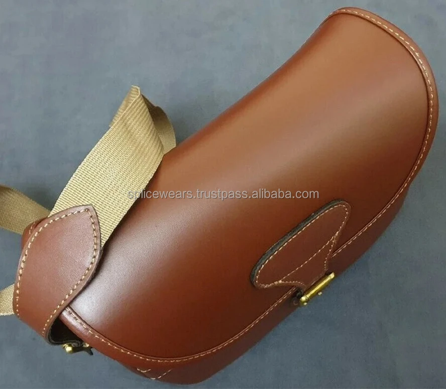 Genuine Leather Cartridge Bag Hunting Shooting Ammo Bag Portable Stock Shell Bags Made in Pakistan