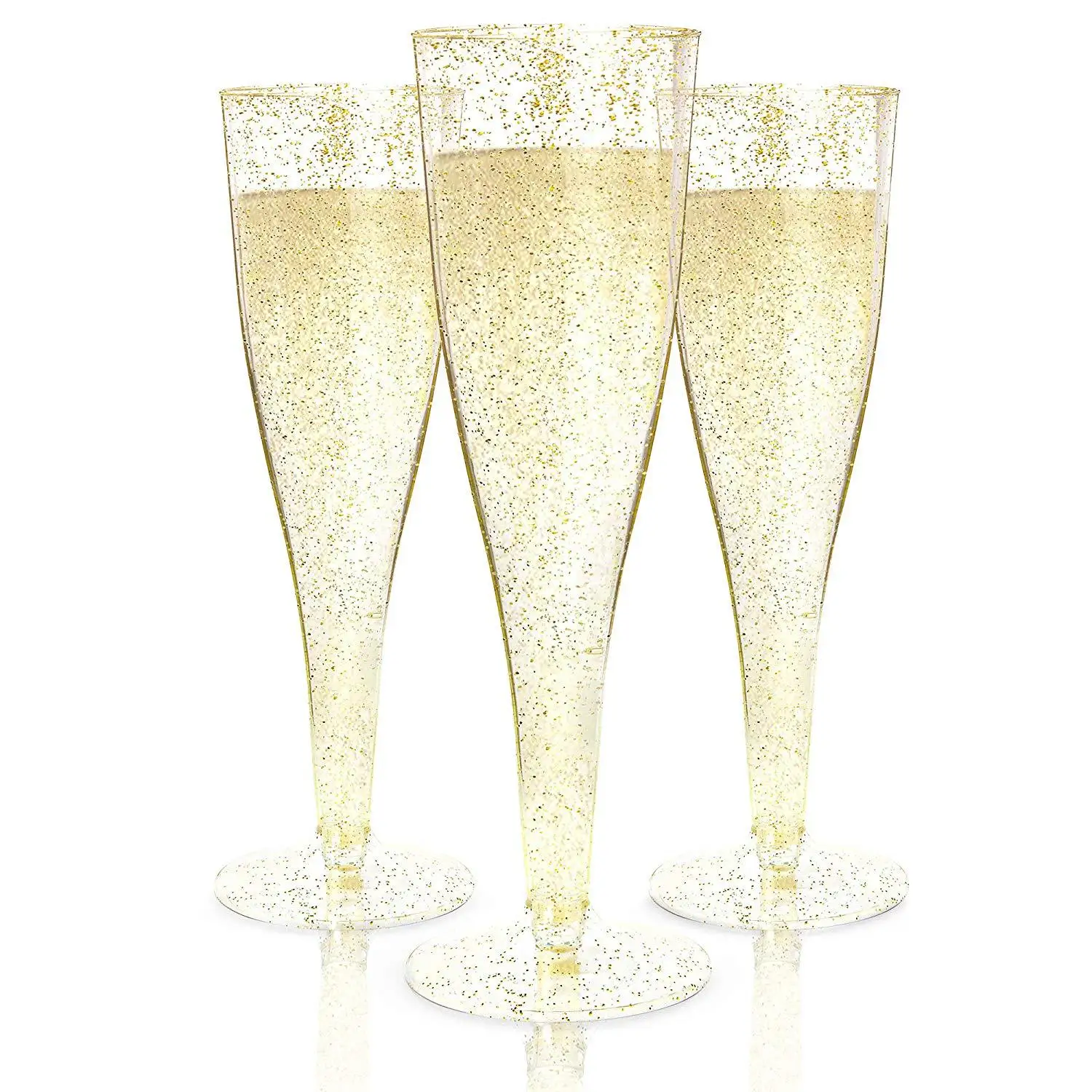 Decorative Fancy Wholesale Creative Quality Wedding Luxury Custom Plastic Flutes Champagne Glasses