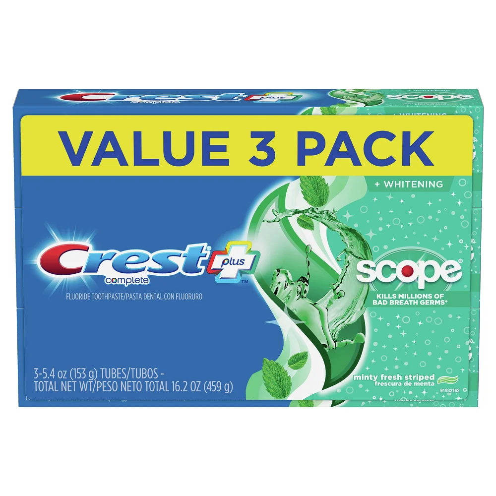 Wholesale Cheap Price Supplier Crests Complete Whitening + Scope Minty Fresh