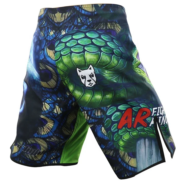 Custom tactical mens boxing American flag mma shorts