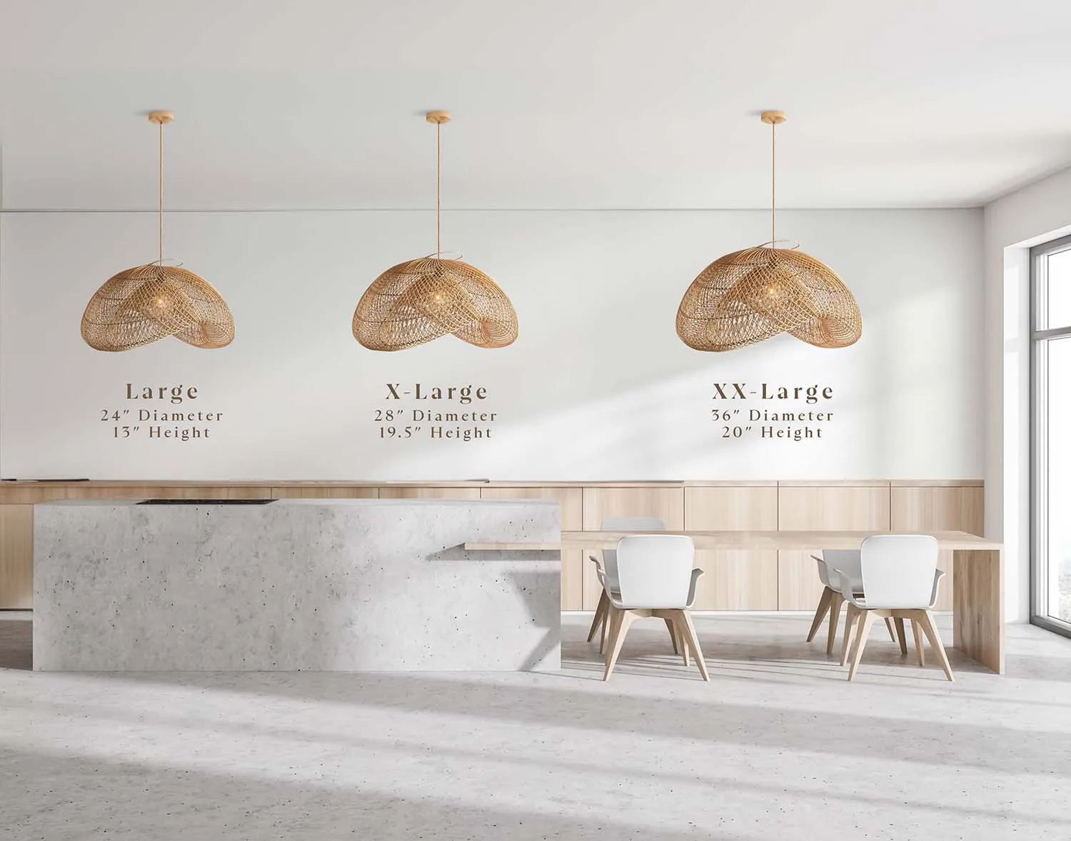 Bedroom Decor Elegant Eco Friendly Design Vietnam Handmade Bamboo Rattan Lamp Covers Wholesale Hanging Pendant Light Chandelier