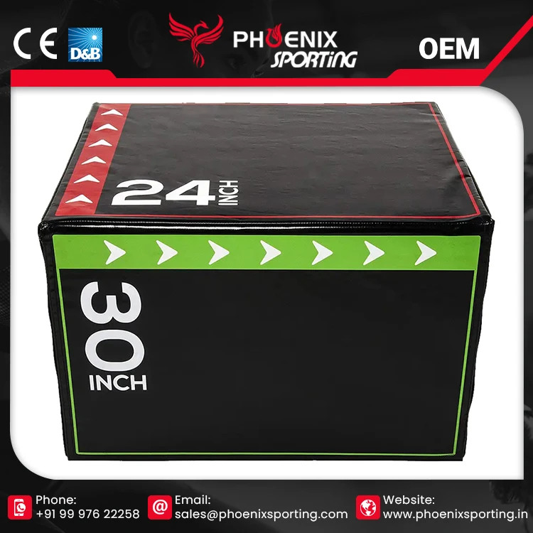 Factory Price 3 In 1 Gym Exercise Training Adjustable Soft Foam Plyometric Jump Box Fitness