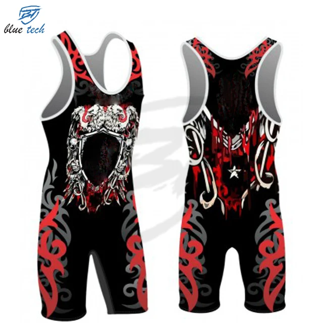 Custom Spandex wrestling tights wrestling suits sublimation wrestling singlets for Men 2023