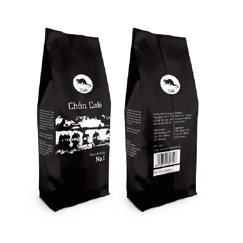 Weasel Coffee with Cheap Price No.1 Robusta Weasel  Coffee Added HACCP ISO 9001:2015 Made In Viet Nam 500gr/Bag