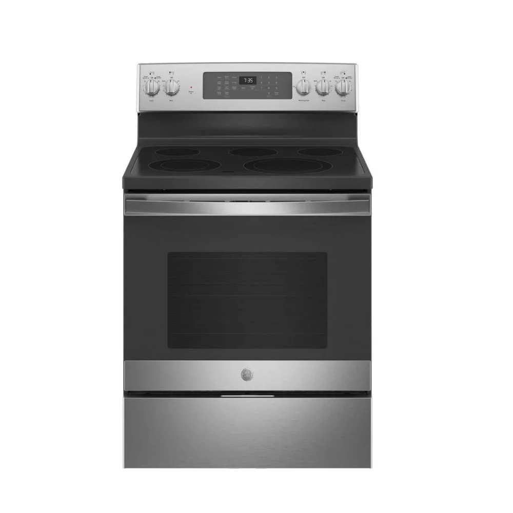 BEST SELLER  JB735SPSS 5.3 Cu. Ft. Freestanding Electric Convection Range with Hot Air Frying