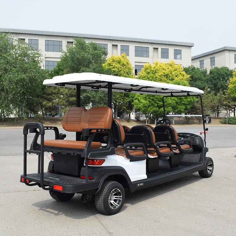 Golf carts 8 seater utility golf cart Z6C white
