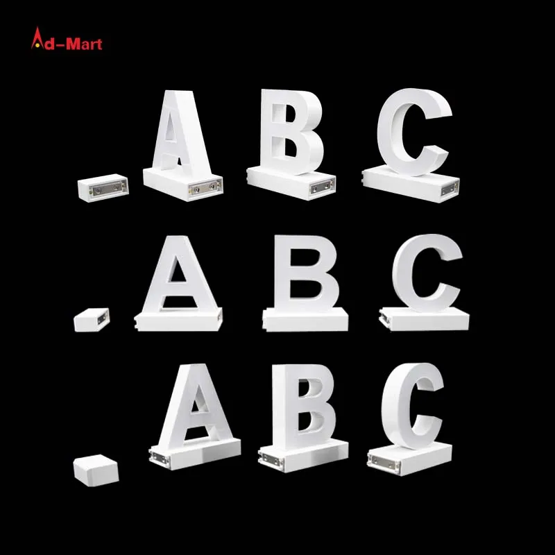 DIY Magnetic LED Letter Signs Capital Letter Lightbox for Ads