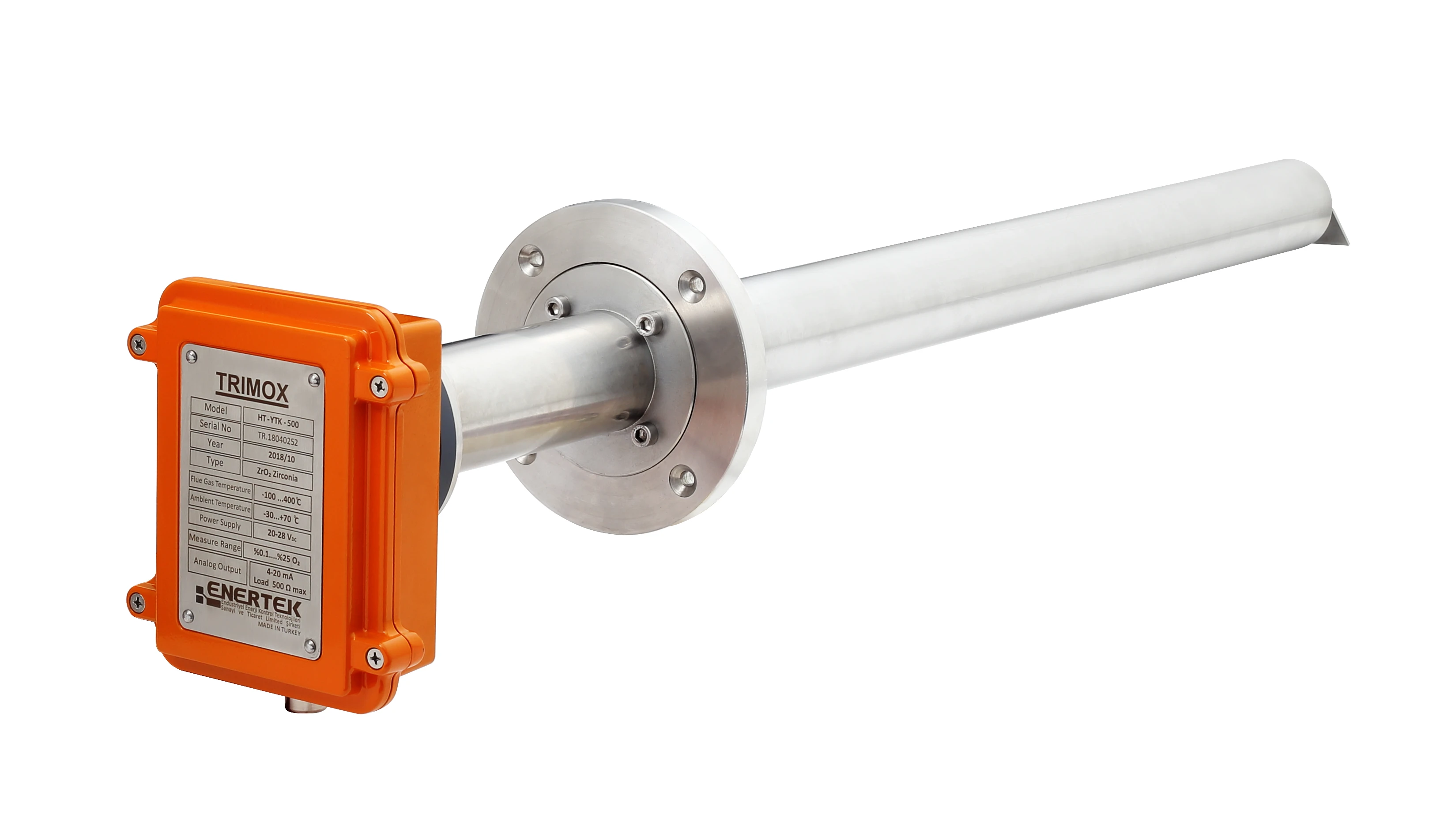 Zirconium Oxide Oxygen Analyzer zirconia analyser For Testing O2 Content In Flue Gas  Zirconia Flue Pipe Oxygen Analyzer