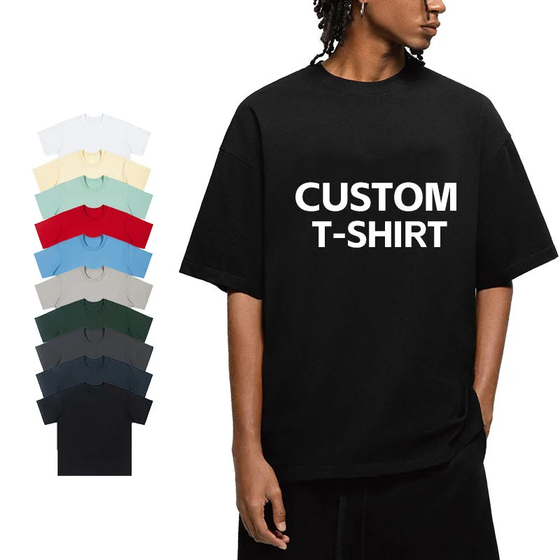custom men vintage oversized tshirt Wholesale spring summer Graphic heavyweight 100% cotton loose vintage t shirt