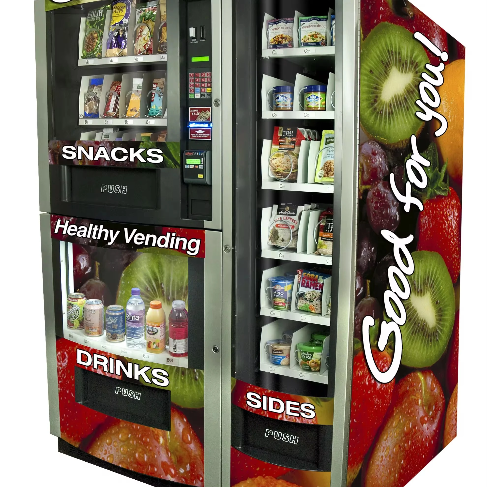 Large capacity automatic combo vending machines vendor machine