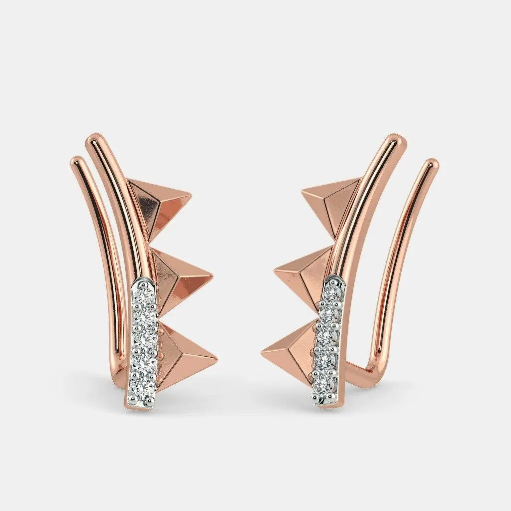 Anant Earrings 0.30 to 4 Carat 100% Pure Natural And Lab Created Diamond Earrings SI-FG  Round Brilliant Diamond Stud Supplier