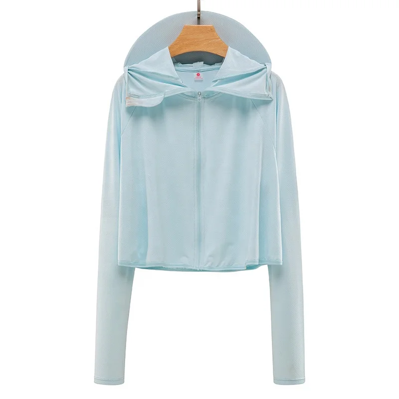 2023 Summer UPF50+ Sun Protection Clothing Outdoor Anti UV Skin Jacket Coat Rash Guard Women