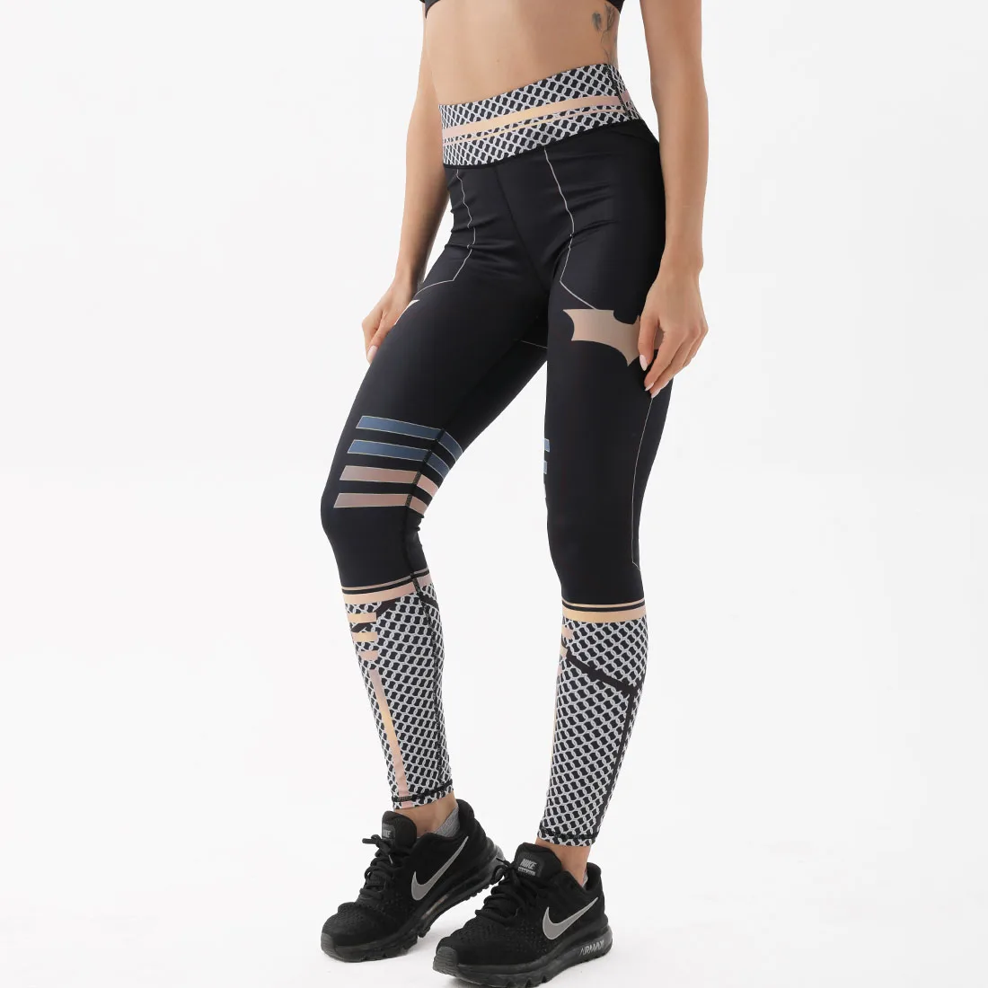 Aola Woman Seamless Fitness Yoga Wear Legging Black Casual Green Pants Quantity Mesh Customized Maxi Spandex Logo Gray Style Pcs