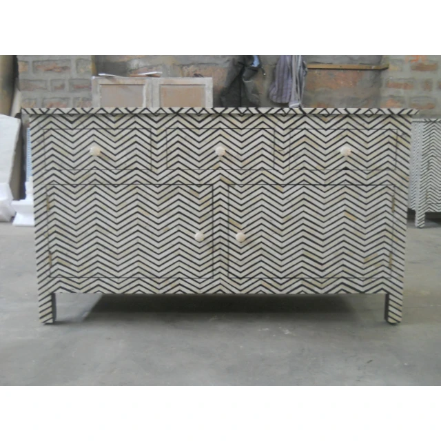 2024 Bone Inlay Furniture High Quality Bone Inlay Chest Drawer Luxury Bedroom Chest At Wholesale Price Room Furniture For Sale