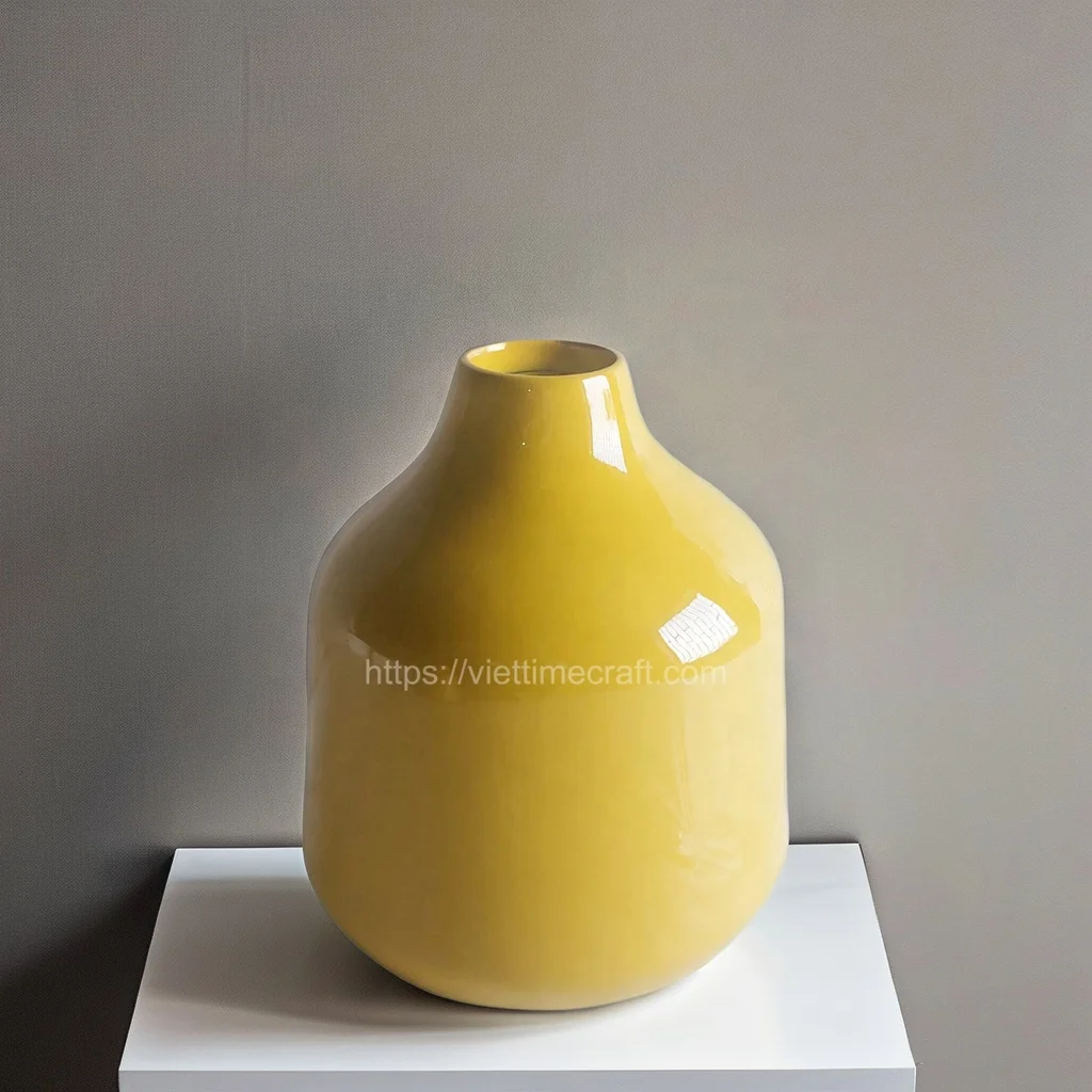 High Quality Wooden Vase Lacquer Spun Bamboo Vase For Flower Decorating Home Handicraft Vietnam Wholesale