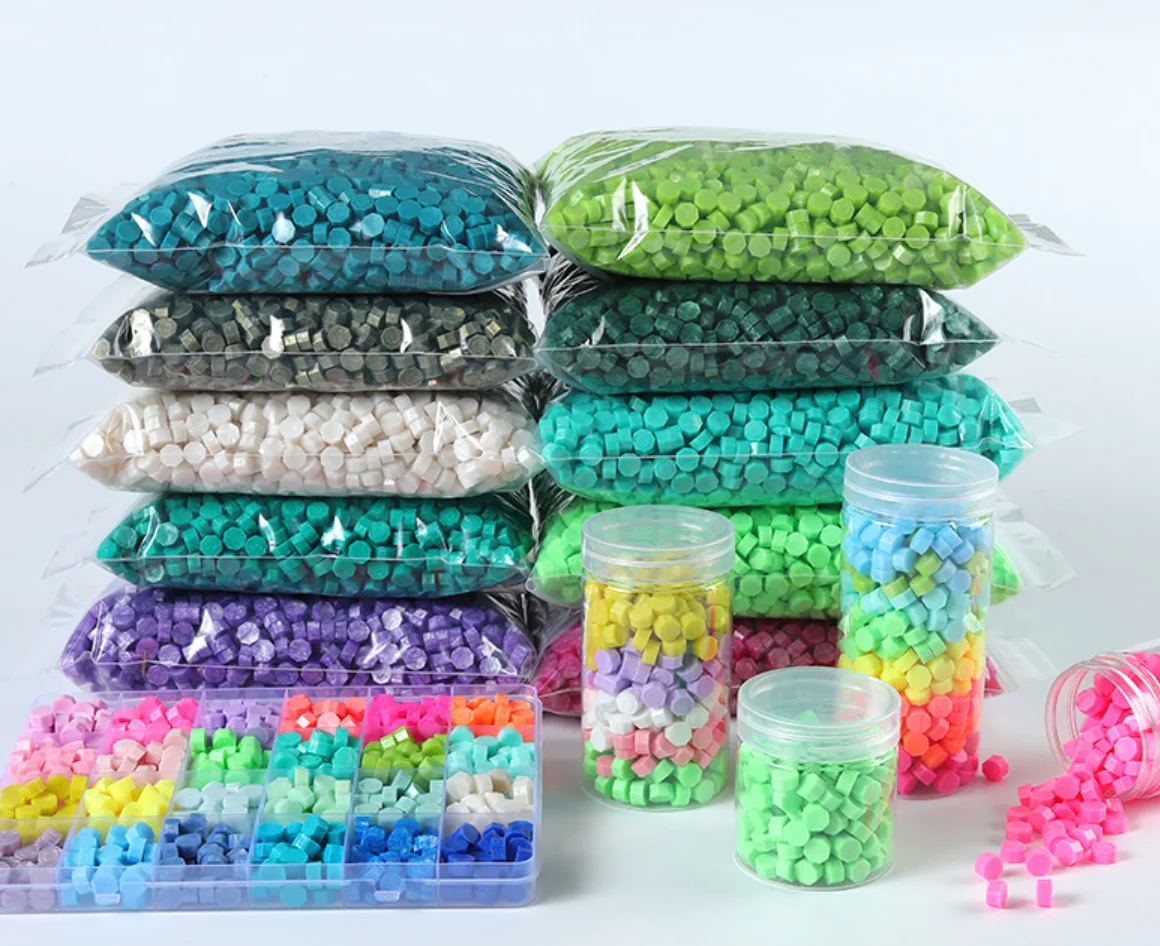 500g Colors Stamp Wax Seal Bead Stamp Wax Stamp Set Seal Sealing Wax Beads