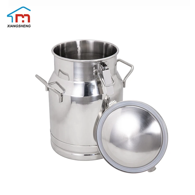 Top standard stainless steel transport Barrels Milk Can Wine Bucket Pail Tote Jug Oil Barrel Storage Bucket with Sealed Lid