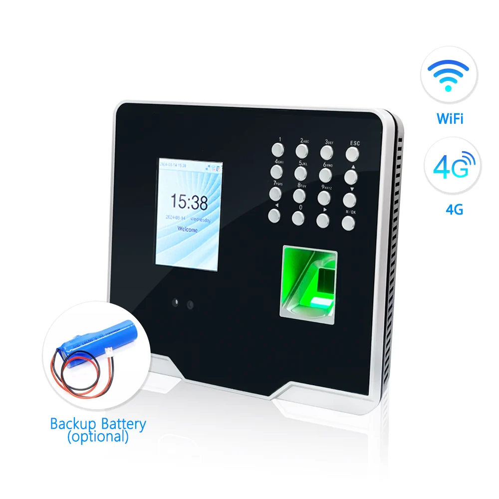 Zktecoa Face Recognition Fingerprint Door Access Control Biometric Time Attendance Terminal MB360