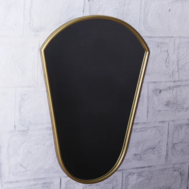Modern Decorative Wall Mirror with Golden Polish Frame