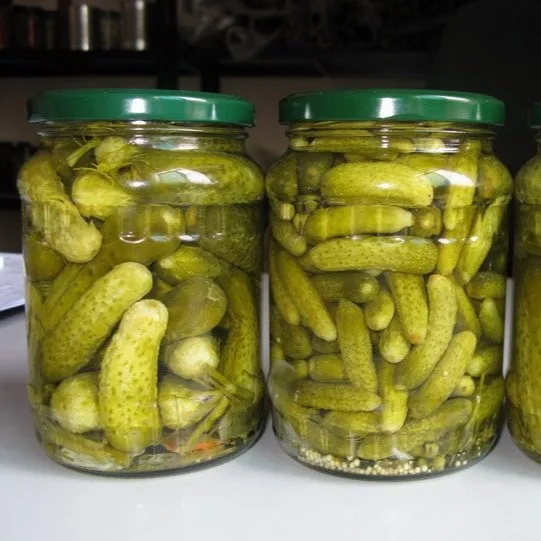 Новое поступление высокое качество супер вкусные эковиты корнишоны Детские маринованные огурцы 720 мл каменная