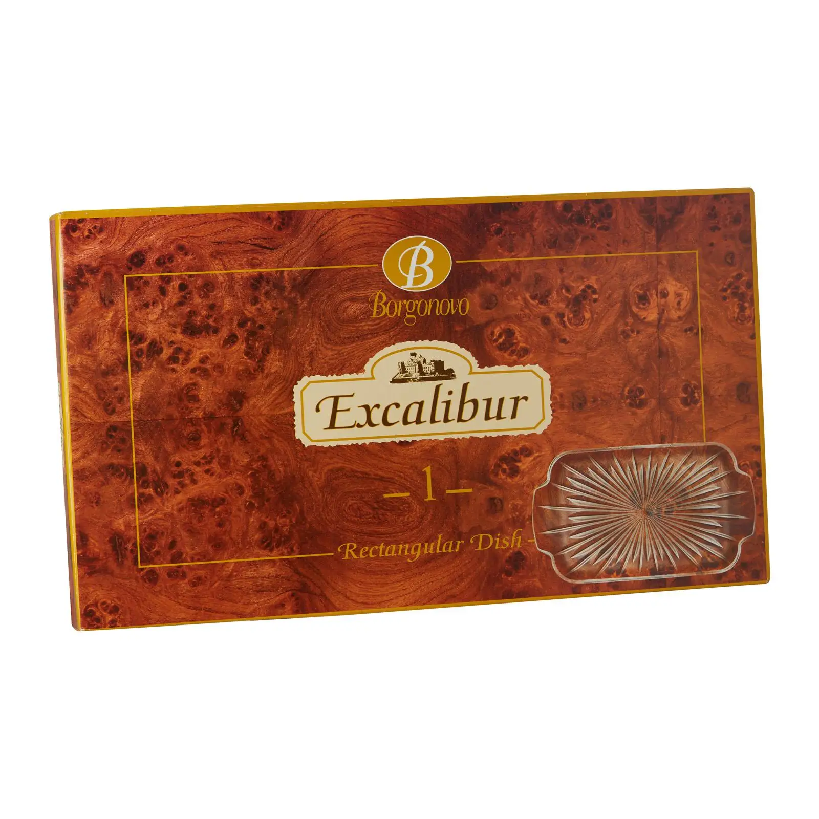 Hot Selling Clear Color Glass Excalibur Tray Excellence in design 40x22.8Cm Rectangular Serving Trays Made in Italy