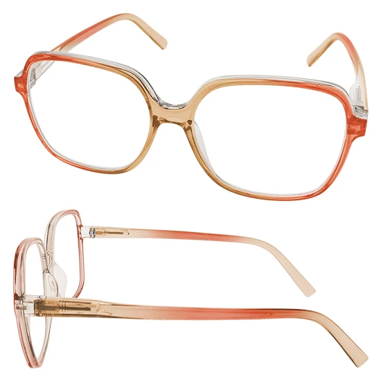 Oversize Square Gradient Color fullrim Frames Eyewear