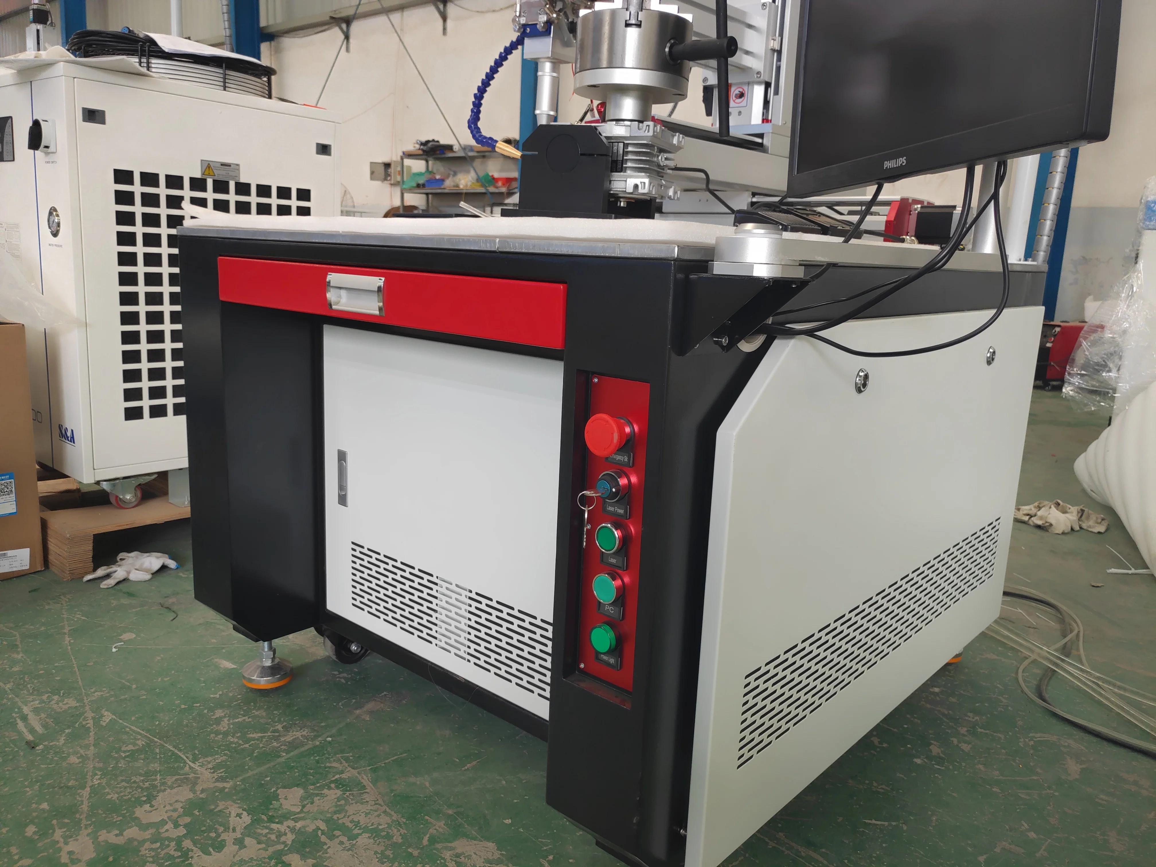 Автоматическая CNC высокочастотная сварочная машина Литиевая батарея углеродистая сталь листовая лазерная цена