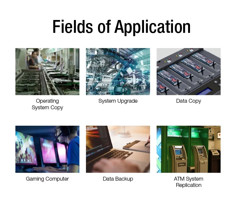 1 to 5 PCIe SSD M2 NVME Duplicator