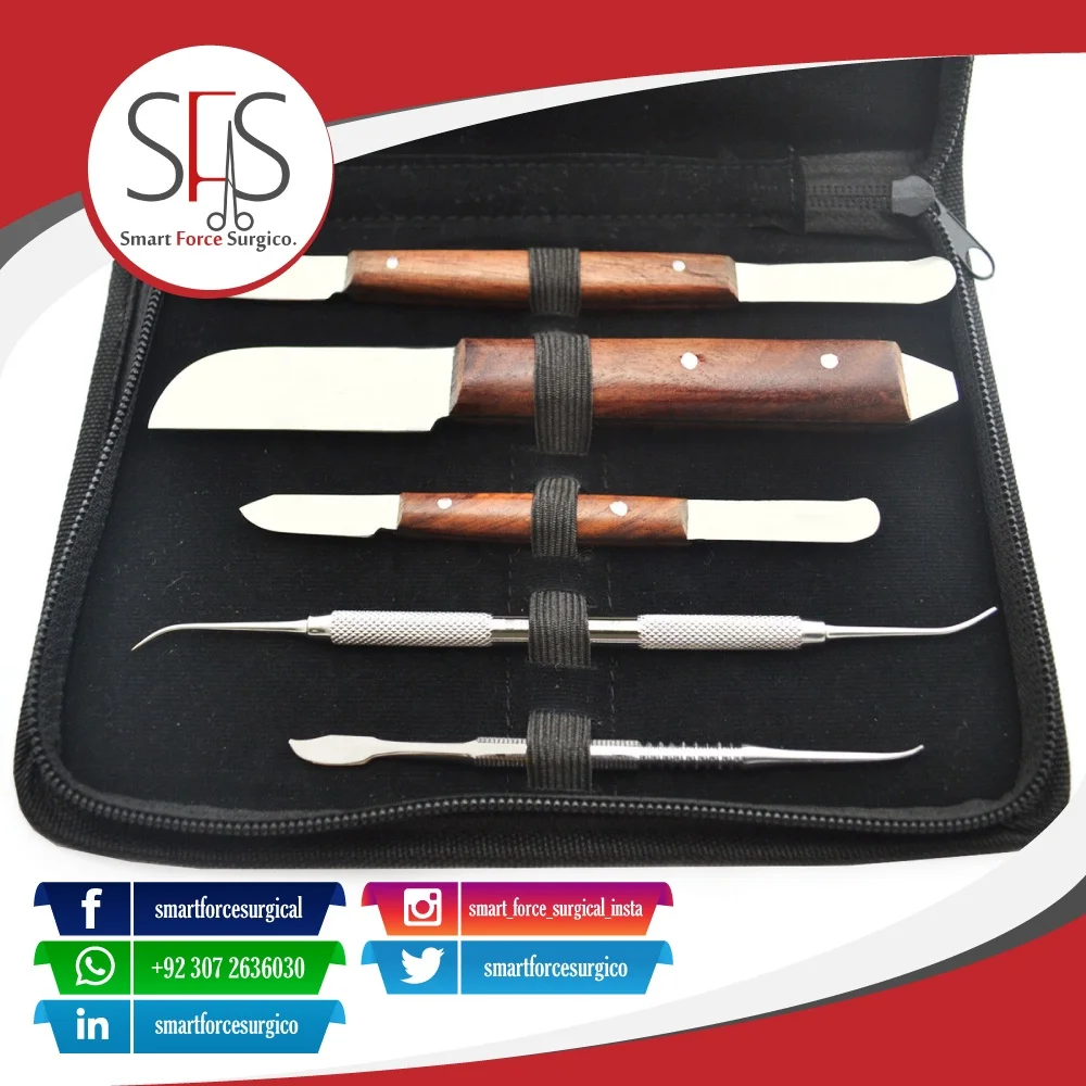 Dental Plaster Knife Modeling Carver Restorative Lab Mixing Wax Knives Spatulas Instruments