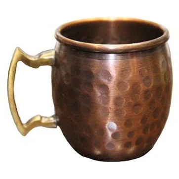 Antique Copper Plated Drinkware Bar Tools Beer Cocktail Cup Moscow Mule Mug 304 Stainless Steel Food Grade Hammered