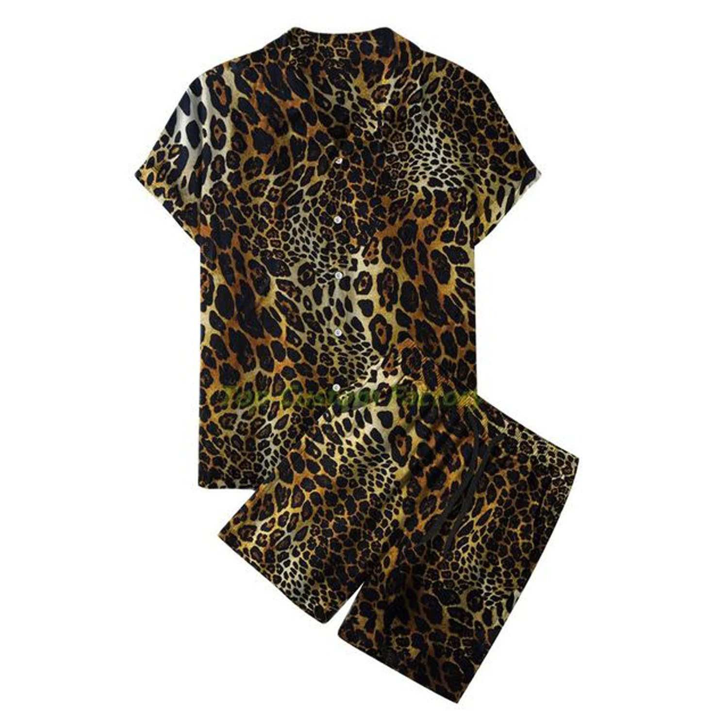 Sublimation Tiger Fitness Short Sleeve Sports Suit Jogging Sportswear Quick Dry Tracksuit Workout Clothes Men Shirt And Short