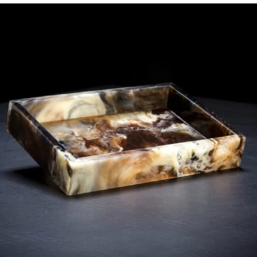 Eco Friendly Hotel bathroom accessories resin Soap Dish Drain Bathroom storage tray mother of pearl Soap Holder