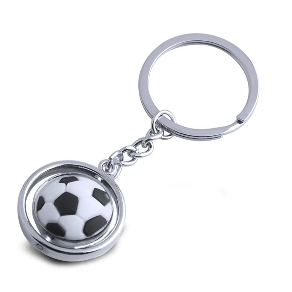 Customized plastic 3D football Keychain soccer key chain mini keychain PVC Keychain Custom Logo 3D Football Ball
